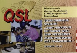 QSL Missionswerk Werner Heukelbach Германия Май 2016 года