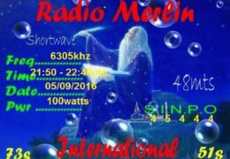 e-QSL Radio Merlin International Великобритания Сентябрь 2016 года