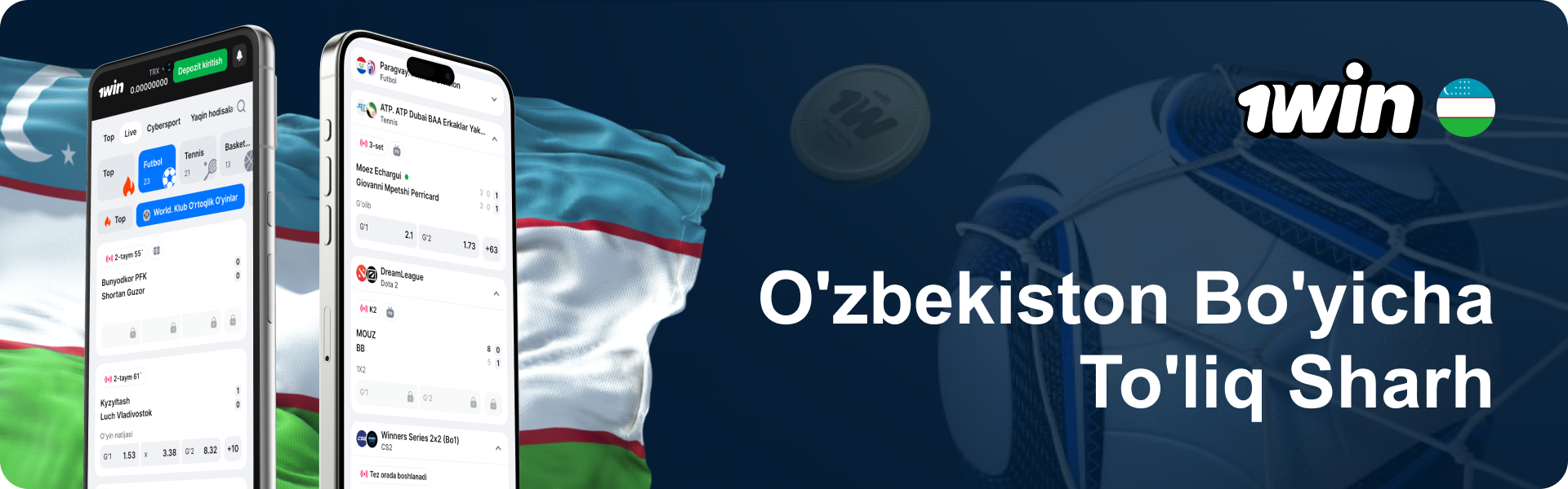 1Win Bukmekerlik Platformasi: O'zbekiston Bo'yicha To'liq Sharh